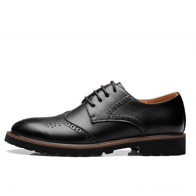 Men dress shoes genuine leather classic fashion design
