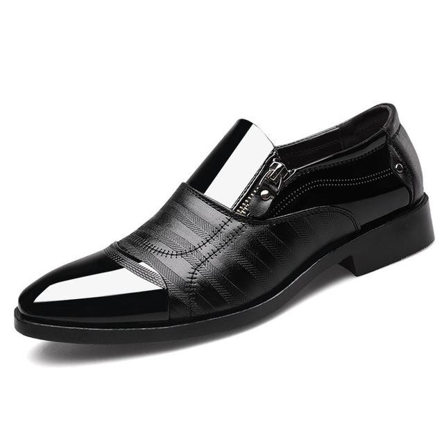 Men Dress Shoes Classic Fashion Elegant Slip On Oxford Shoes