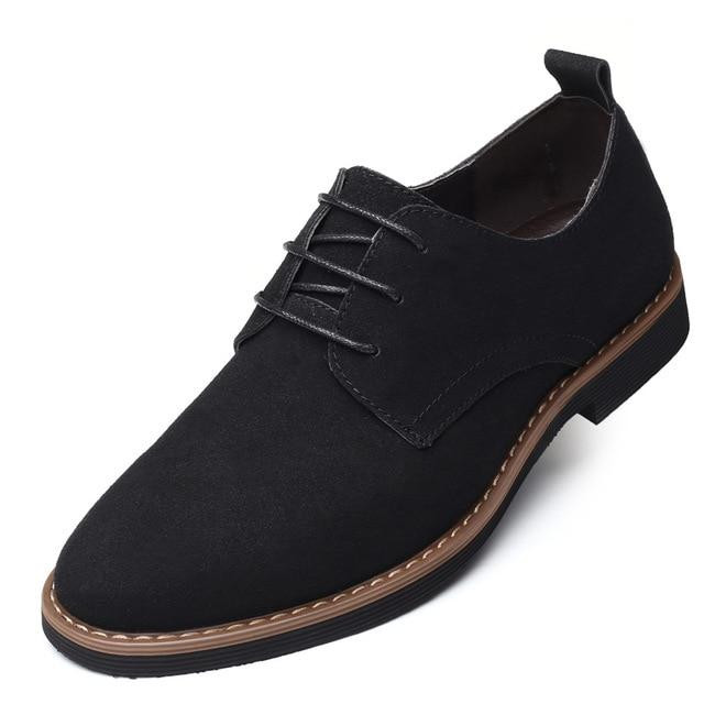 Men dress shoes fashion brand lace up loafers shoes