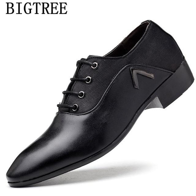 Men dress shoes italian designer luxury leather oxford shoes