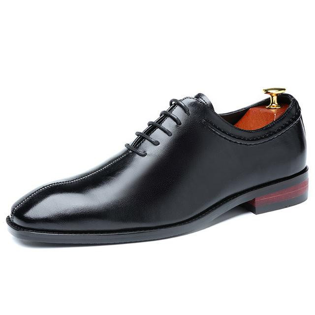 Men Dress Shoes Luxury Brand Designer Leather Lace Up Oxford Shoes