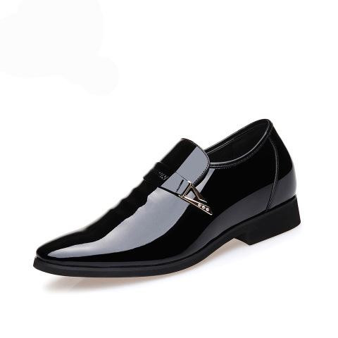 Men Dress Shoes Italian Stylish Luxury Leather Moccasin Glitter Formal Shoes