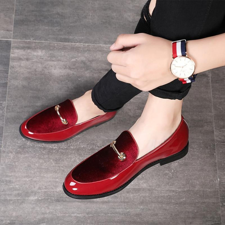 Men Dress Shoes New Arrival Pointed Toe Fashion Loafers Leather Oxford Shoes