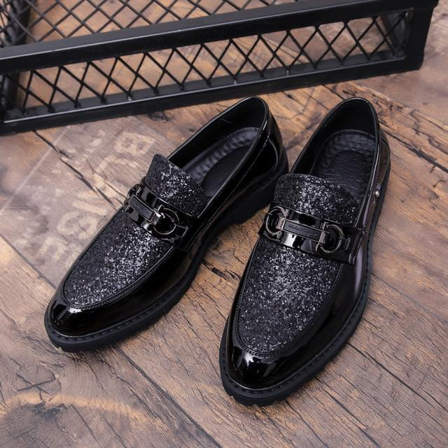 Men Luxury Italian Style Fashion Leather Formal Dress Shoes