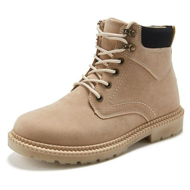 Men Boots Leather Rubber Sole New Arrival Fashion Design Ankle Boots