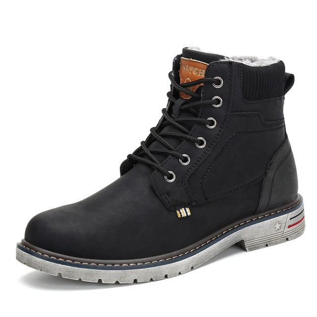 Men Faahion Military Style Anti Skid Ankle Boots