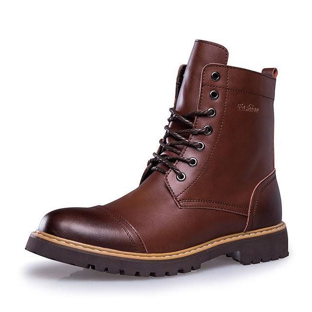 Men Boots Genuine Leather Premium Quality Retro Fashion Martin Boots