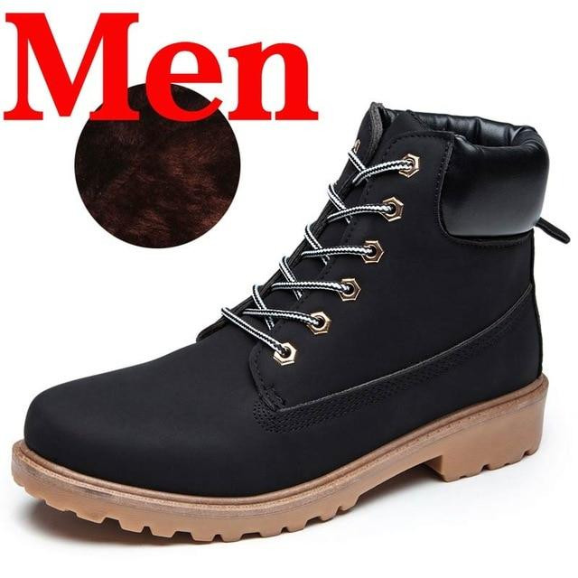 Men Boots New Arrival Lace Up Anti-slip British Style Ankle Boots
