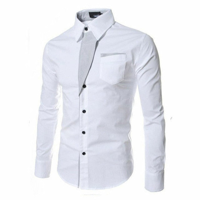 New Arrival Men Fashion Design Long Sleeve Cotton Dress Shirt