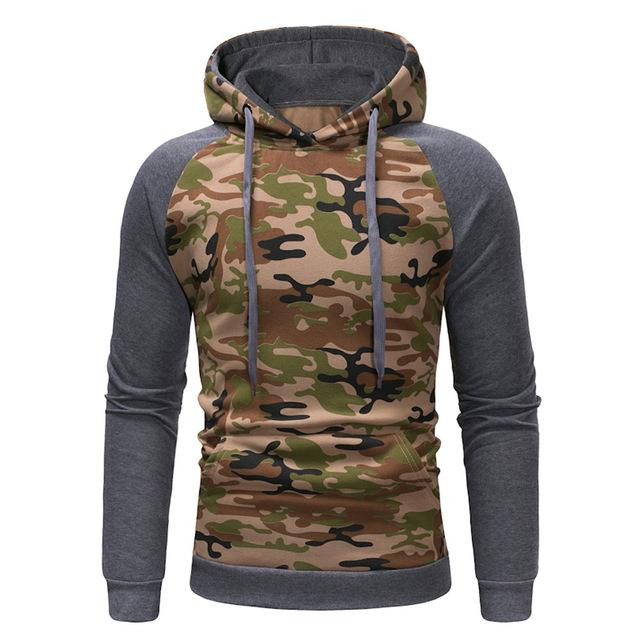 Men Hoodies Brand Design Camouflage Long Sleeve Hoodies
