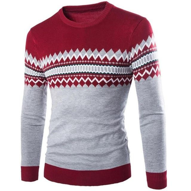 Men's Sweater Turtleneck Round Collar British Boutique Spot Sweater
