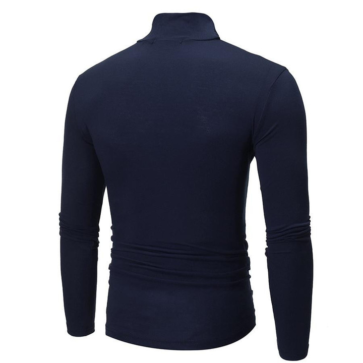 New Fashion Men Sweater Slim Fit Design Solid Color Casual Pullovers