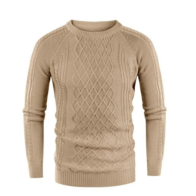 Men Pullover Sweater Cotton Casual O Neck Thin Knitwear