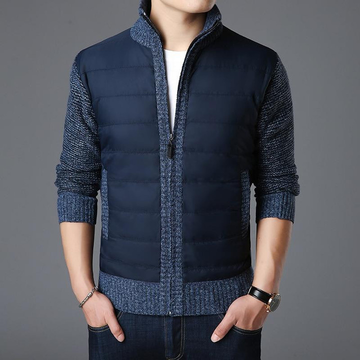 Hot Fashion Style Men Sweater Cardigan  Zipper Slim Fit Knitting Thick Warm