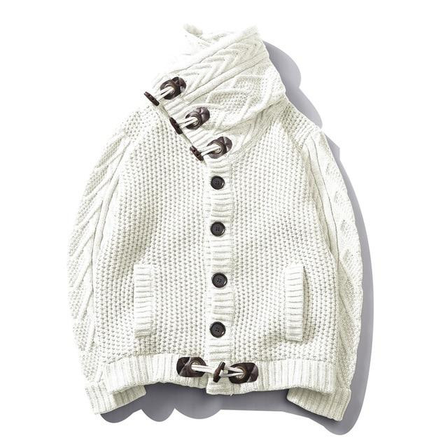 Autumn Winter Men Cardigan Sweater Brand Fashion Loose Fit Thick Warm Knitting