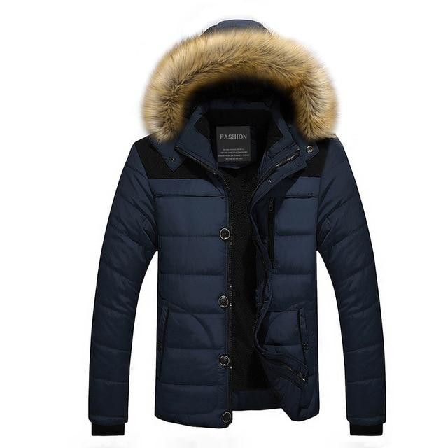Men Parka New Arrival Warm Fur Hooded Fashion Design Winter Coat