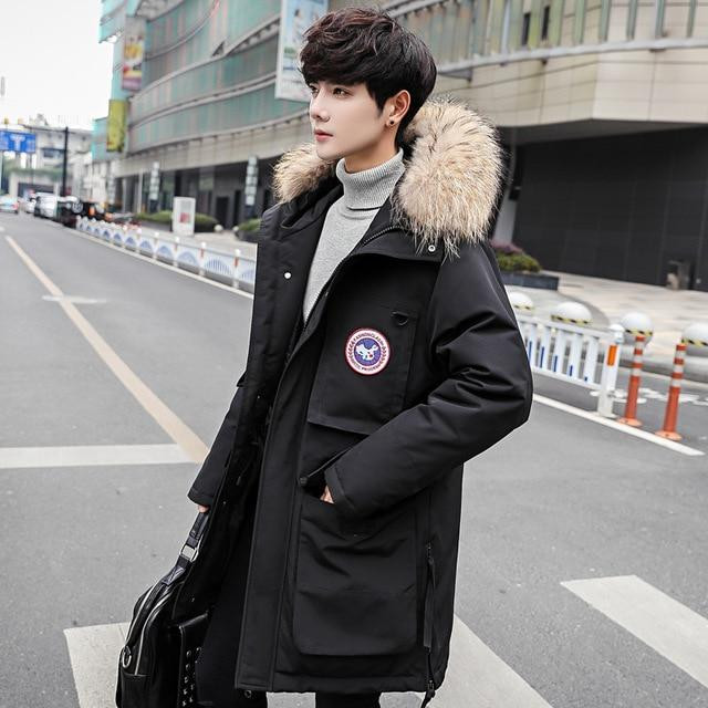 Men Winter Coat Premium Quality Fashion Style Thick Warm Long Overcoat