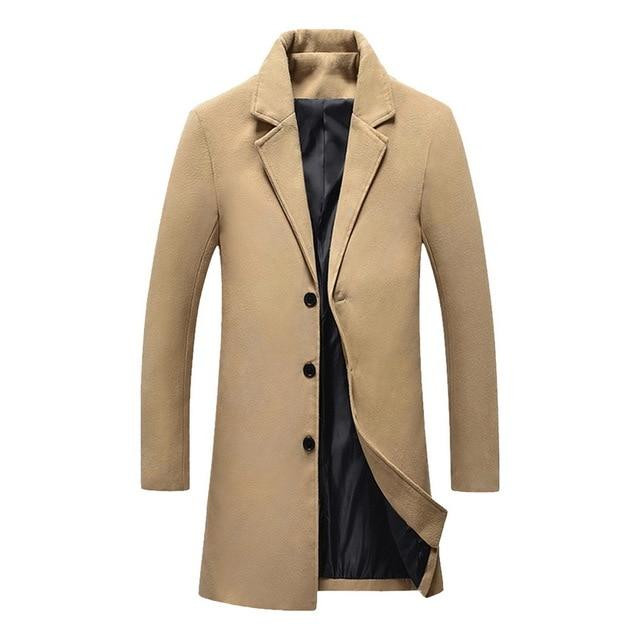 Men Winter Coat Top Quality Wool Blended Super Warm New Stylish Overcoat
