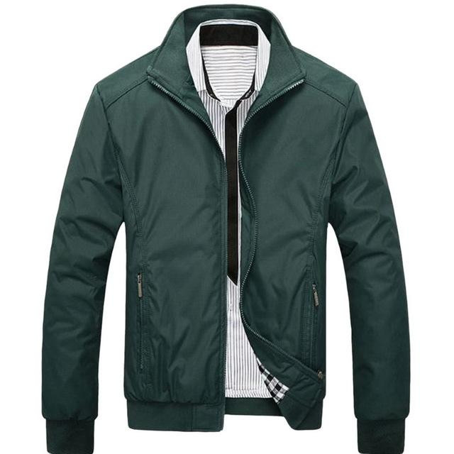 Men Jacket Solid Color Brand Designer Sportswear Windbreaker Bomber Jackets