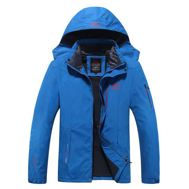 Men Jacket Premium Quality Waterproof Windbreaker Fleece Warm Coat