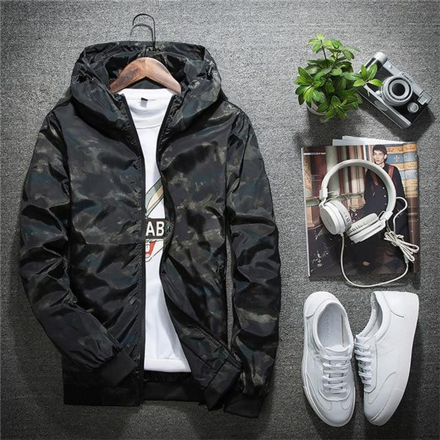 Men Casual Jackets Fashion Camouflage Top Brand Design Bomber Jacket