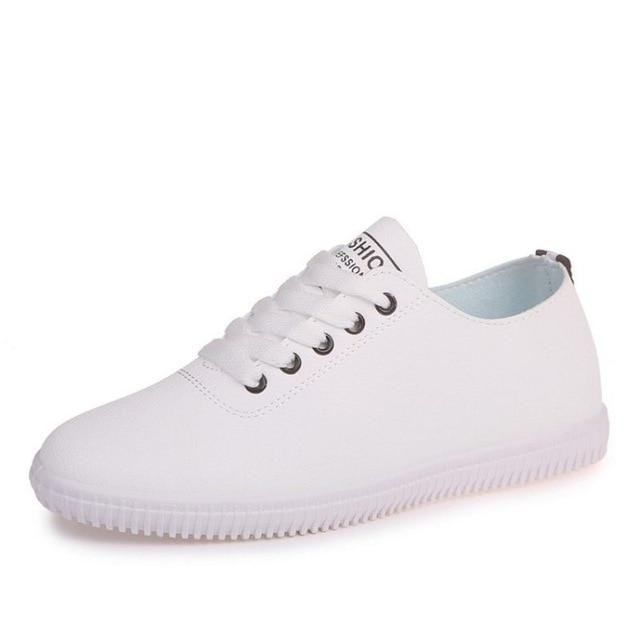Women Lace Up Round Toe Casual Fashion Shoes