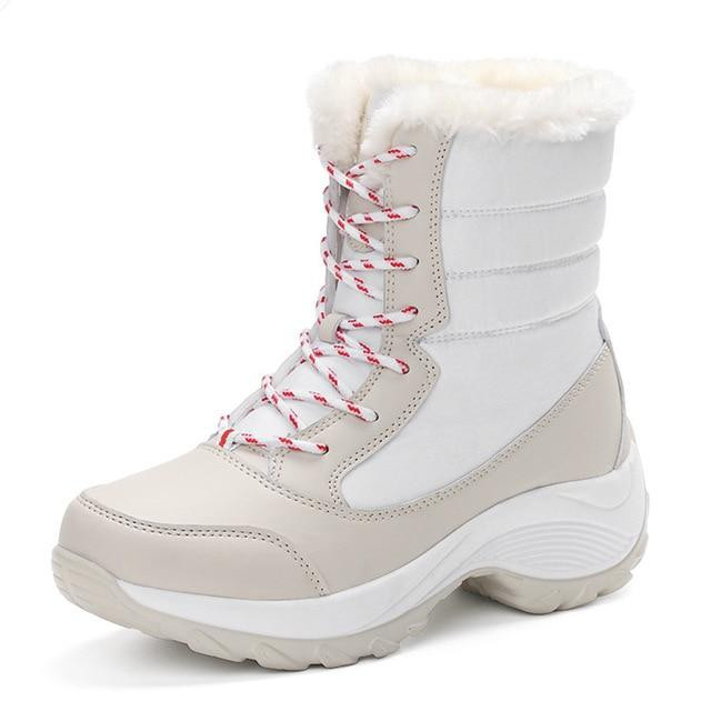 Women Winter Boots New Fashion With Warm Fur Platform Snow Boots