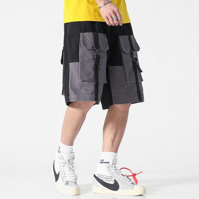 Men Streetwear Casual Hip Hop Pockets Shorts