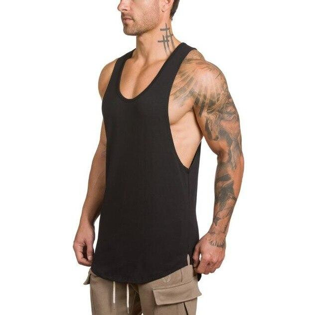Men Bodybuilding and Fitness Stringer Tank Top Vest