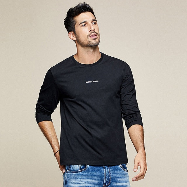 Men Fashion Cotton Long Sleeve T-Shirt