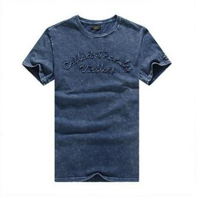New Fashion Design Men Embroidery Short Sleeve Cotton Casual TShirt