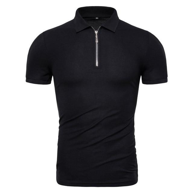 Best Seller Men Solid Slim Fit Short Sleeve Polo Shirt
