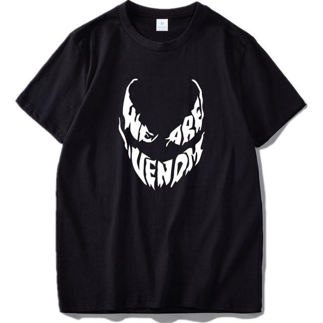 We Are Venom Cool Anime Camiseta Men Cotton T-shirt