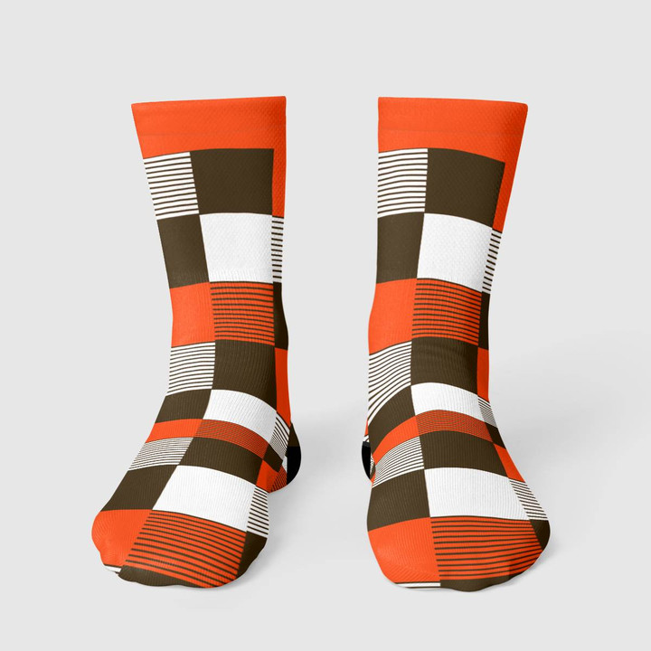 CBr Checkered Long Socks