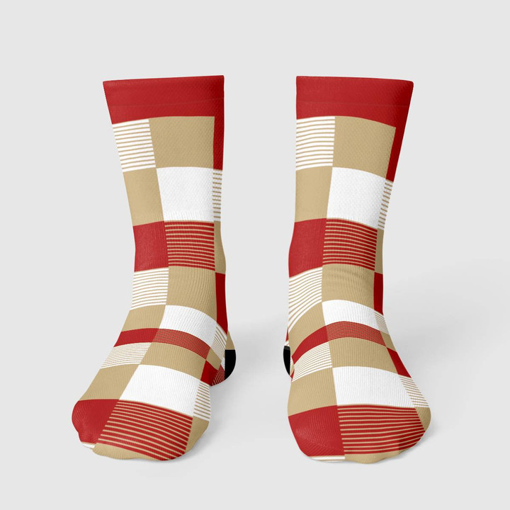 SF Checkered Long Socks
