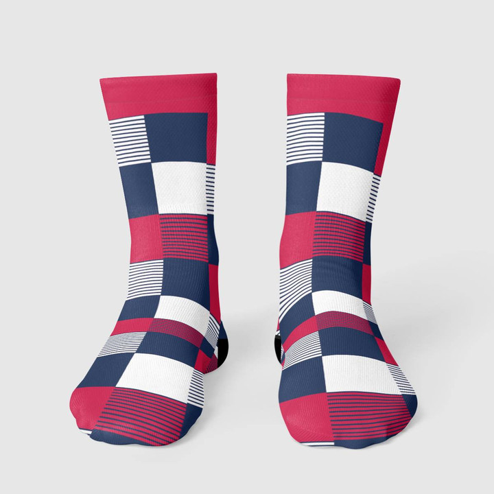 AB Checkered Long Socks
