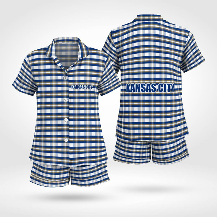 KR Plaid Short Sleeve Pajama