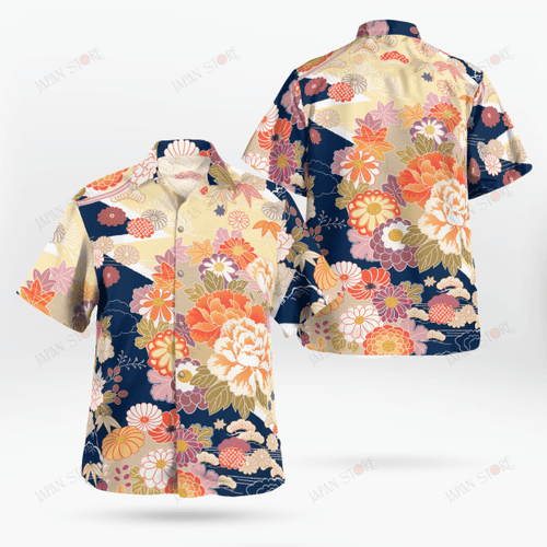 Japanese Flower Hawaii Shirt 05