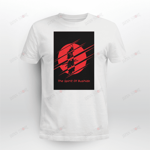 Red Samurai T-shirt Katana Blood Moon Japanese Culture of Japan 07