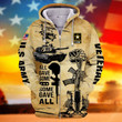 Premium American Veteran U.S Army Zip Hoodie PVC161001