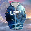 Premium United States Navy Veterans Zip Hoodie TVN271001