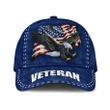 Premium US Veteran Cap 3D Printed Navy