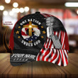 Veteran One Nation Under God Classic Cap 3D Personalized