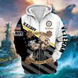 Premium U.S Navy Veteran Zip Hoodie PVC12110101