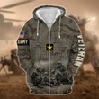 Premium U.S.ARMY Veteran Zip Hoodie PVC301102