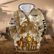 Premium Multiple US Military Services Veteran Zip Hoodie PVC241201