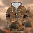 Unique U.S. Army Veteran Zip Hoodie PVC231101