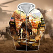 Premium U.S. Army Veteran Zip Hoodie PVC171203