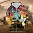 Premium U.S. Army Veteran Zip Hoodie PVC181202