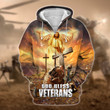 Premium God Bless Veterans Zip Hoodie PVC07010301